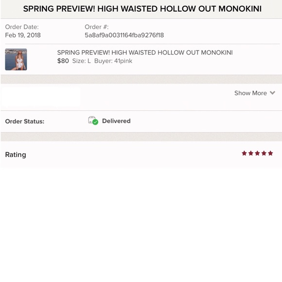 LAST MEDIUM | high waisted hollow out Monokini - Picture 6 of 6